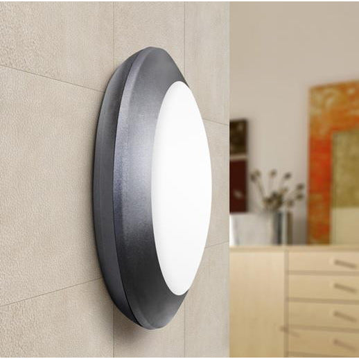 LAMP. EXT. PARED BERTA NEGRO 1L E27 18W