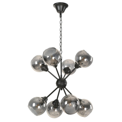 Lámpara Colgante Negro 8L E27 60W