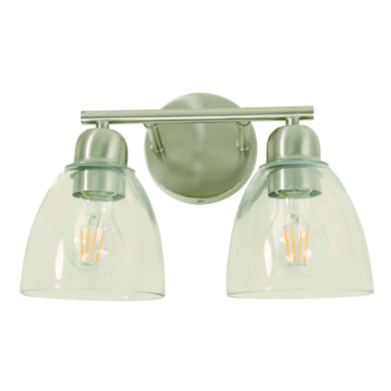 LAMP. DE PARED NIQUEL SATINADO 2L E27 40W