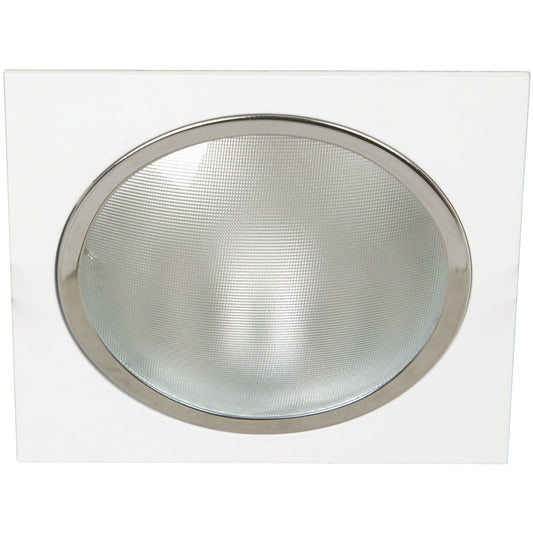 LAMP.TECHO E27*1L*15W(N/B) ACAB. BLANCO Y CROMO