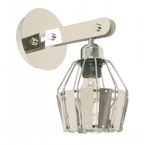 LAMP. PARED CROMO 1L E27 60W