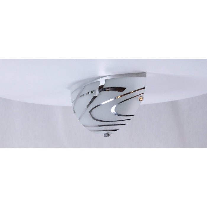 LAMP. PARED BLANCO CROMO 1L E27 60W