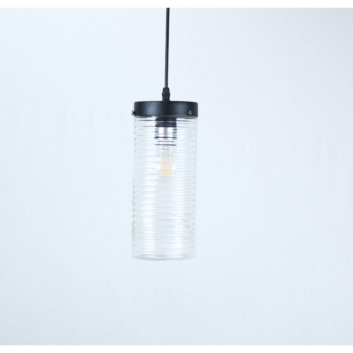 LAMP. COLGANTE NEGRO 1L E27 60W