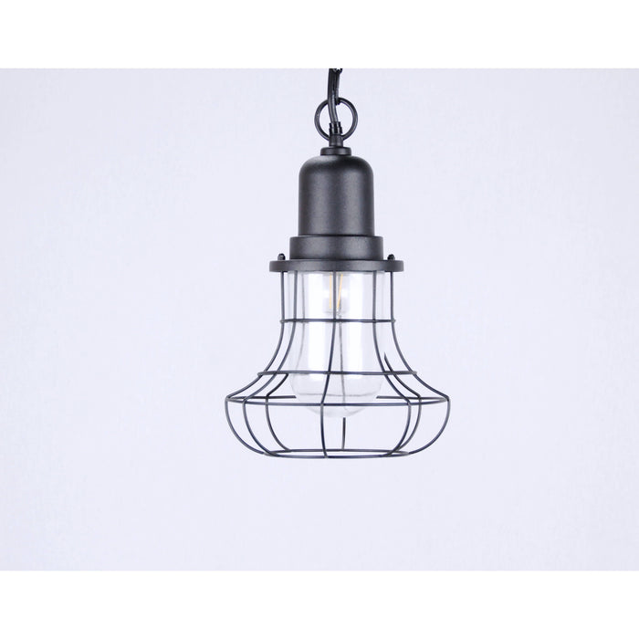 LAMP. EXT. TECHO NEGRO 1L E27 60W