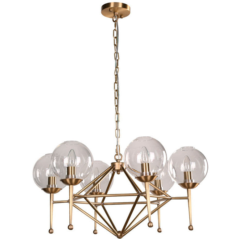 LAMP. COLGANTE BRONCE 6L E14 40W