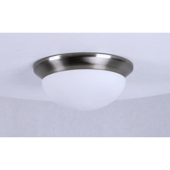 LAMP. TECHO NIQUEL SATINADO 1L E27 60W (2 PIEZAS)