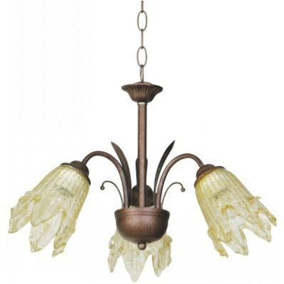LAMP.DE TECHO E27*3L*60W(N/B)ACAB.PLATEADO/CHOCOLATE