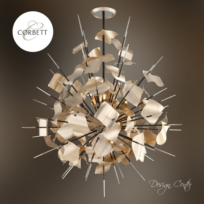 LAMP. COLGANTE POETRY PLATEADO 6L G9 50W
