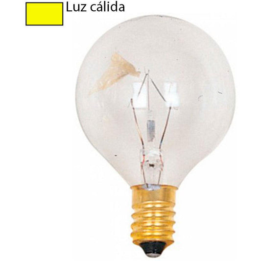 BOMBILLO INCANDESCENTE G45 E14 40W CLEAR TWIN PACK