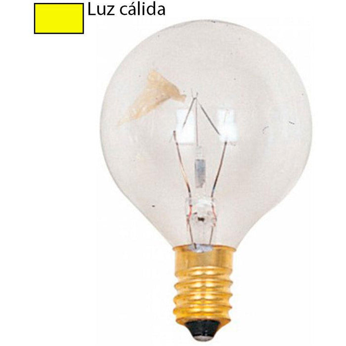 BOMBILLO INCANDESCENTE G45 E14 40W CLEAR TWIN PACK