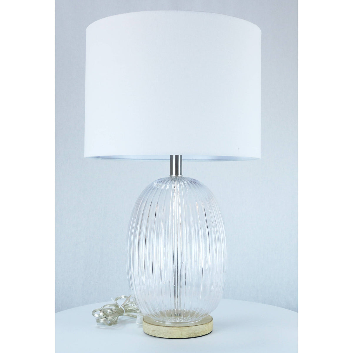 LAMP. MESA TRANSPARENTE 1L E27 100W