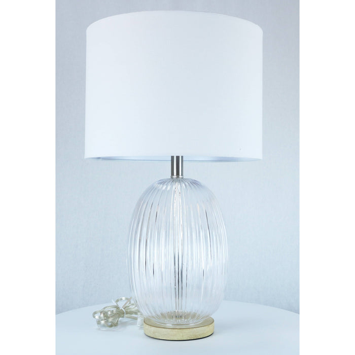 LAMP. MESA TRANSPARENTE 1L E27 100W