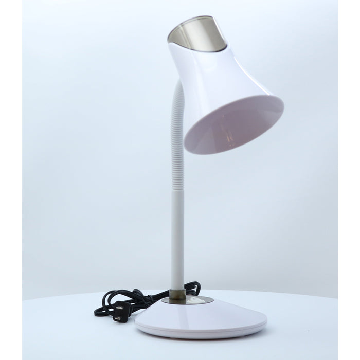 LAMP. ESCRITORIO BLANCO Y NEGRO 1L E27 9W