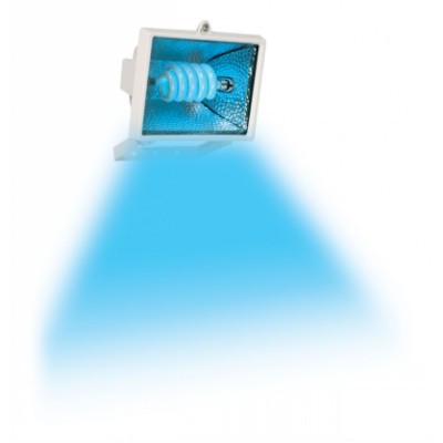 BOMBILLO FLUORESCENTE ESPIRAL T4 28W 127V (LUZ AZUL)
