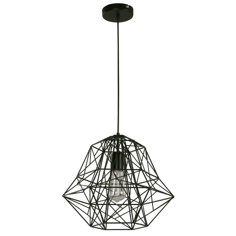 Lámpara Colgante Negro 1L E27 60W