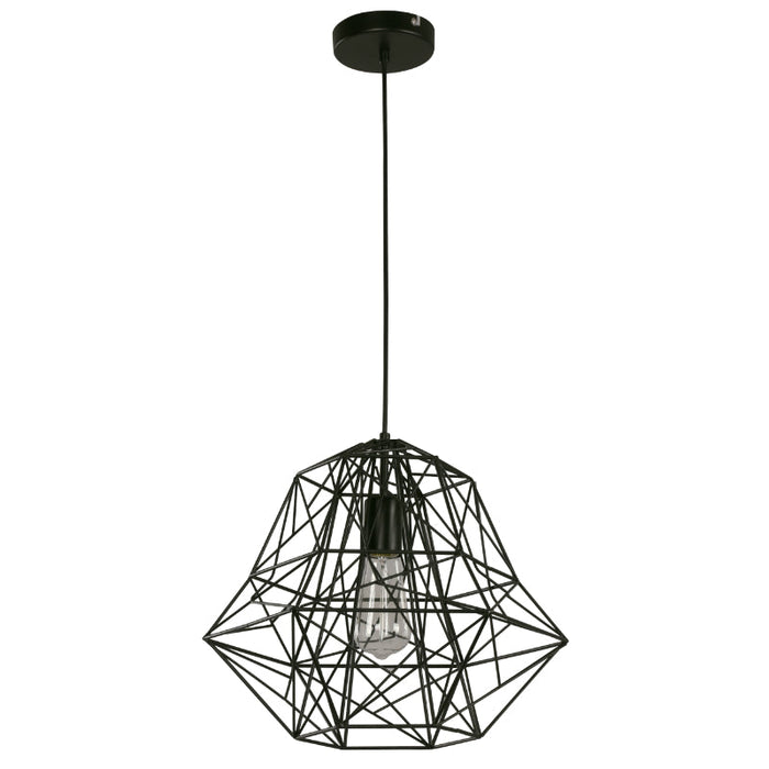 Lámpara Colgante Negro 1L E27 60W