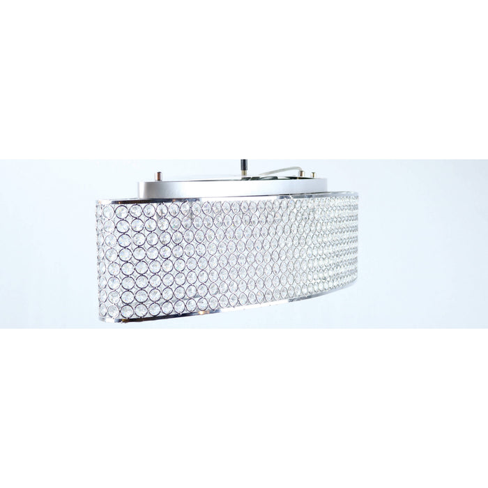 Lámpara Colgante/Techo De Cristal*5Lts*G9*40W*(B/I)*120V 60Hz*Acab. En Cromo (Convertible)