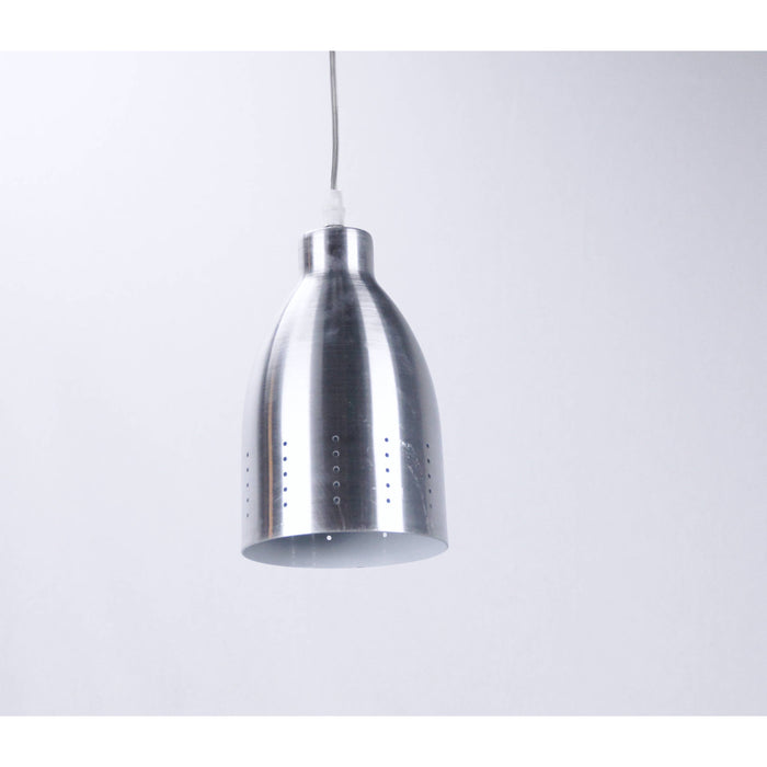 LAMP. COLGANTE PLATEADO 1L E27 60W