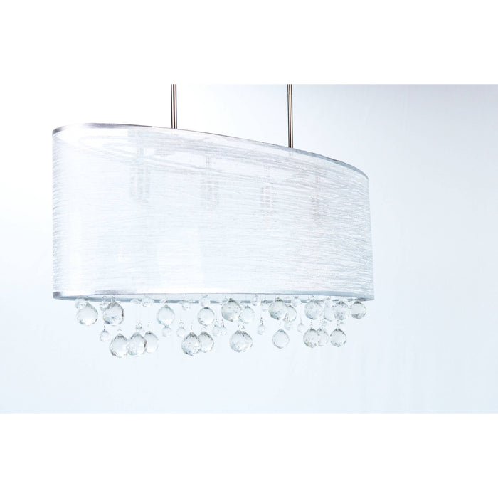 LAMP. TECHO CROMO 4L E27 40W