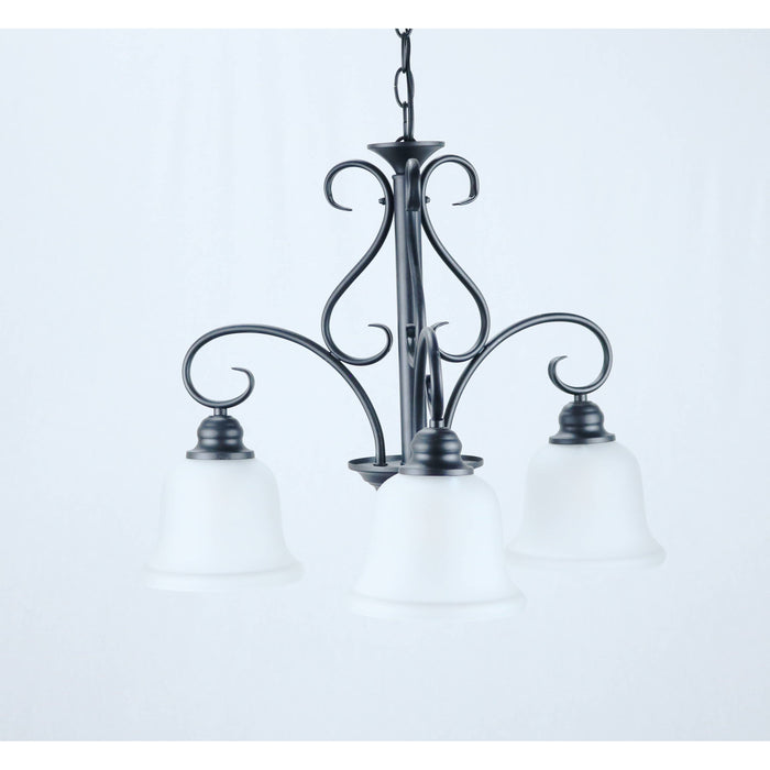 Lámpara Techo Negro 3L E27 60W