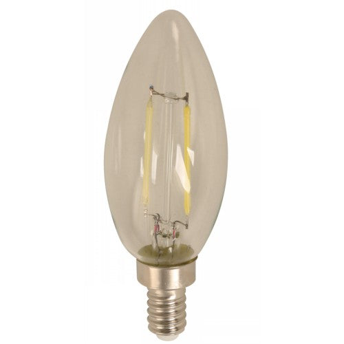 BOMBILLO LED FILAMENTO TORPEDO E12 2W 120V 6000K