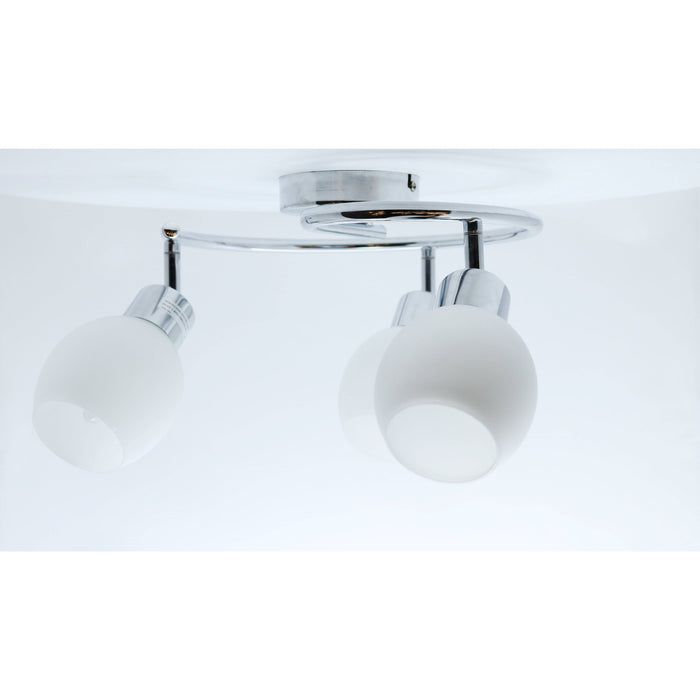 Lámpara Techo Cromo 3L E27 60W