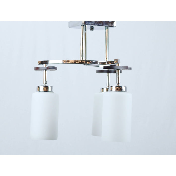 LAMP. TECHO CROMO 3L E27 60W