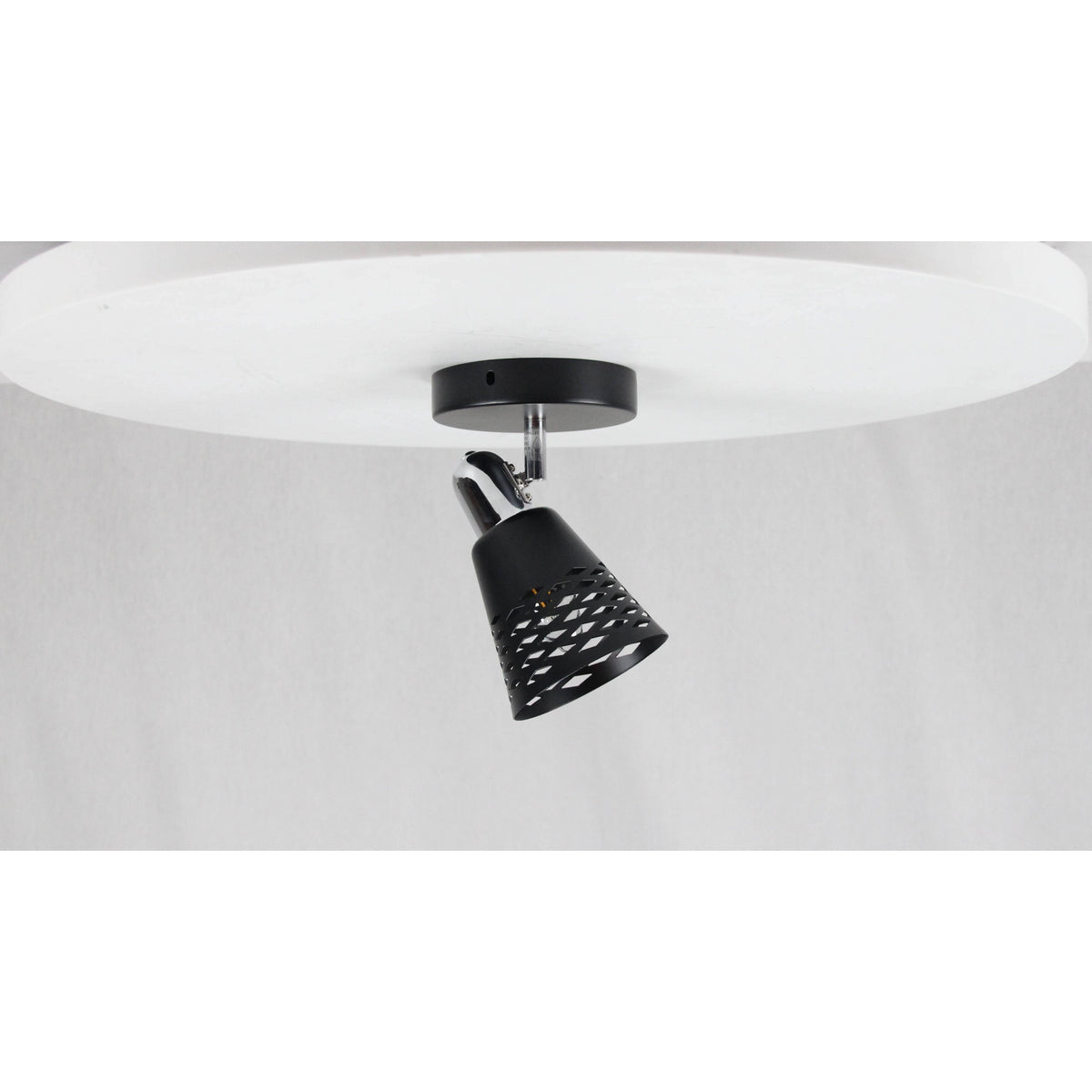 LAMP. TECHO REFLECTORA NEGRO 1L E14 40W
