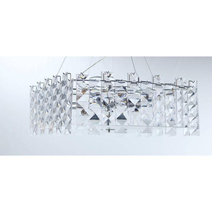 Lámpara Colgante Cromo 8L E27 60W