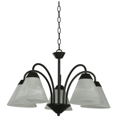 Lámpara Techo Oxido 5L E27 60W