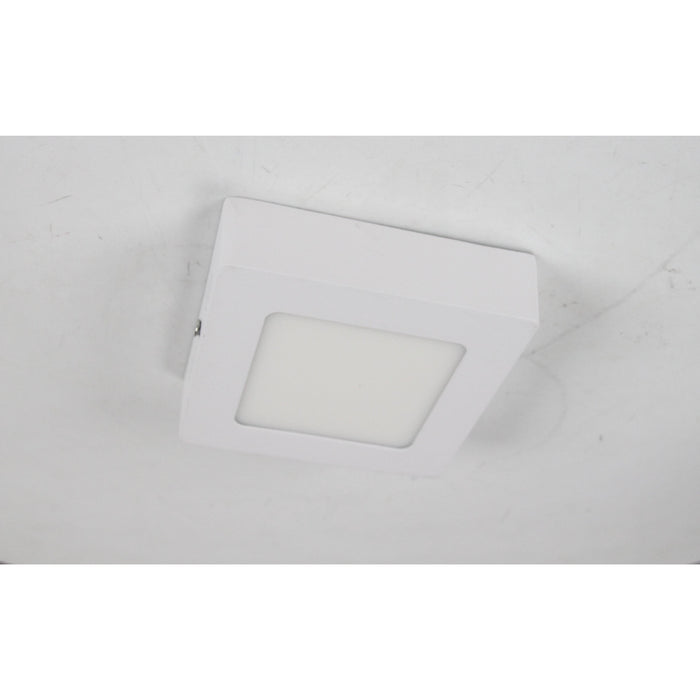 LAMP LED TECHO CUADRADA BLANCA 6W 6000K