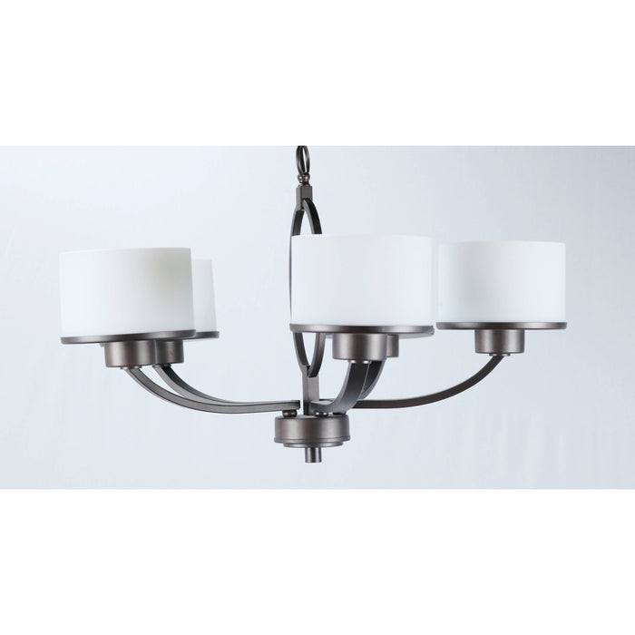 LAMP. COLGANTE BRONCE CEPILLADO 5L E27 60W