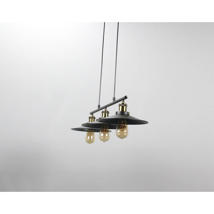 LAMP. COLGANTE NEGRO 3L E27 40W