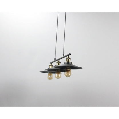 LAMP. COLGANTE NEGRO 3L E27 40W