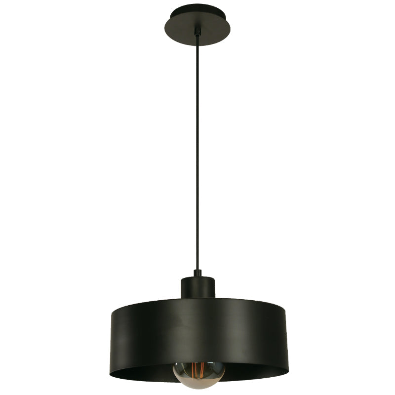 LAMP. COLGANTE NEGRO 1L E27 40W