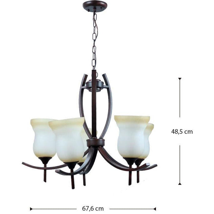 Lámpara Techo Chocolate 5L E27 60W