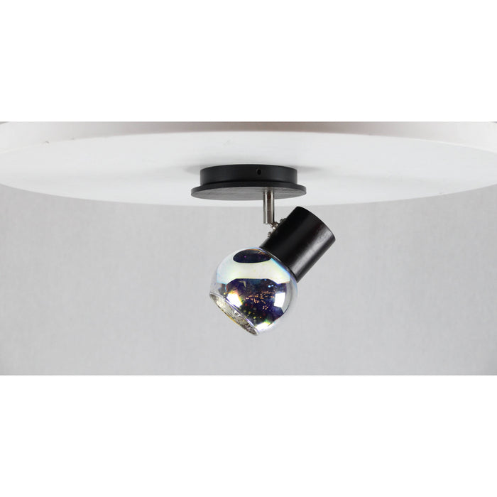 LAMP. TECHO REFLECTORA NÍQUEL SATINADO Y WENGE 1L E27 40W