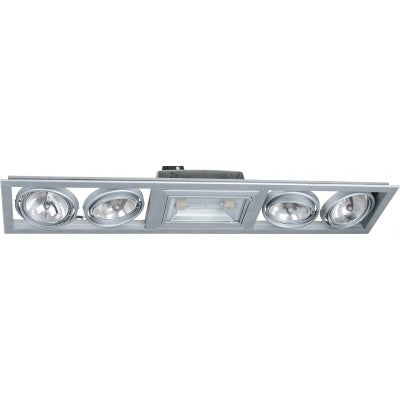 LAMP. TECHO AR111*4L 150W ACAB. PLATA