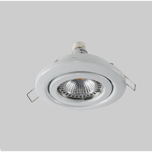 LAMP. LED TECHO BLANCO GU10 5W 100-277V 5000K (BOMBILLO LED INCLUIDO)