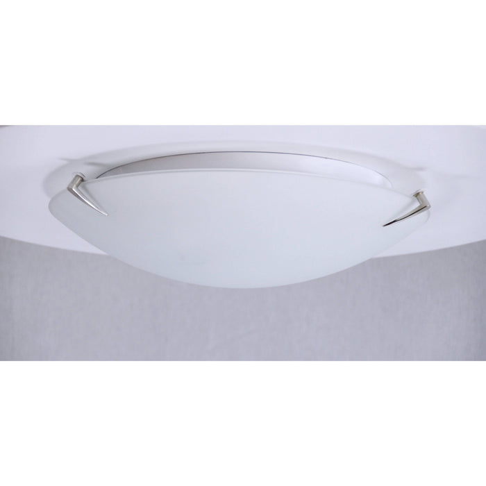 LAMP. TECHO NÍQUEL SATINADO 1L E27 60W