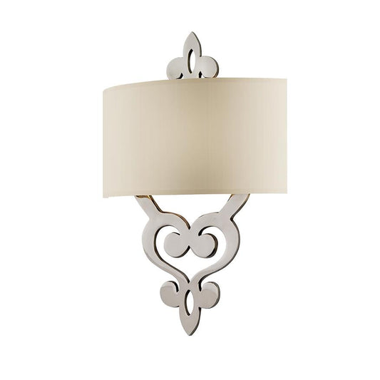 LAMP. APLIQUE OLIVIA NIQUEL PULIDO 2L E12 40W