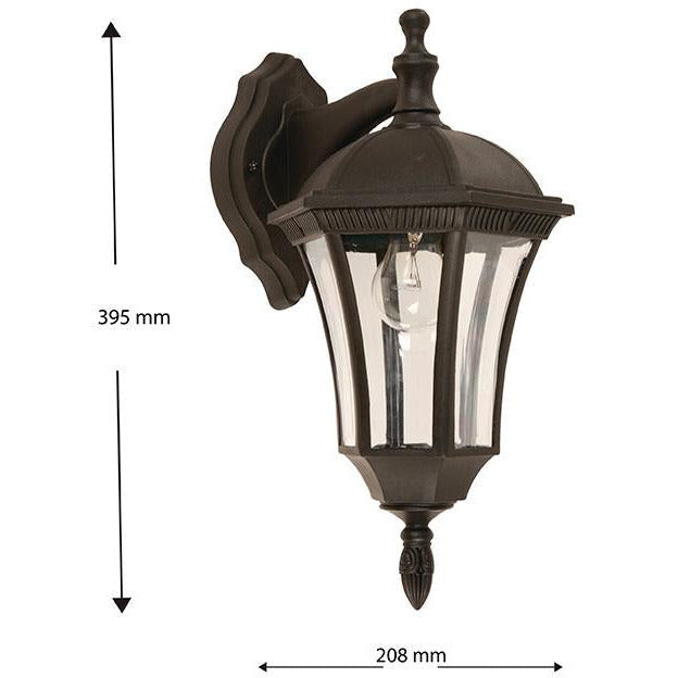 LAMP. EXT. PARED NEGRO 1L E27 40W