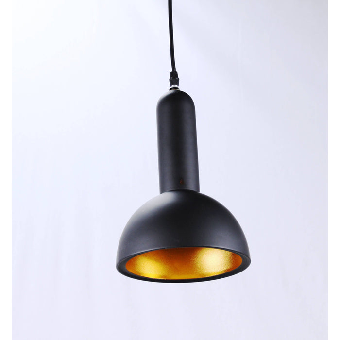 LAMP. COLGANTE NEGRO 1L E27 60W