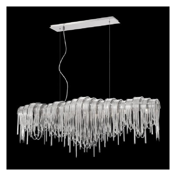 LAMP. COLGANTE CHANDELIER AVENUE NIQUEL 7L G9 60W