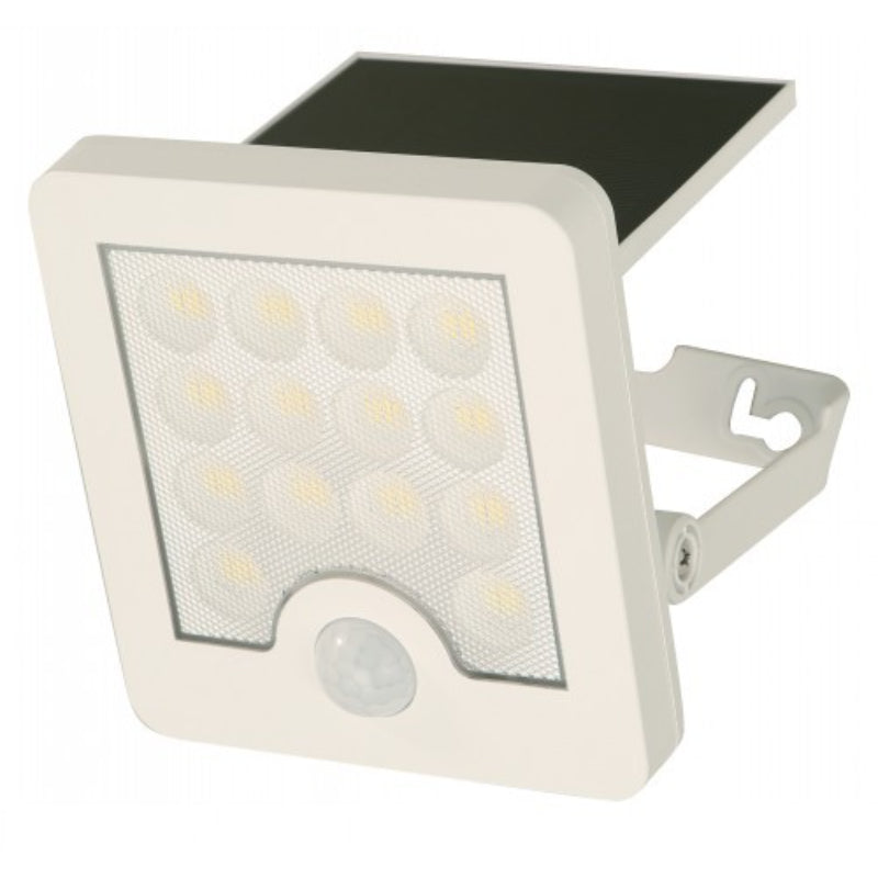 LAMP. LED EXT. SOLAR BLANCO 3W 3.7V 5000K SENSOR DE MOVIMIENTO