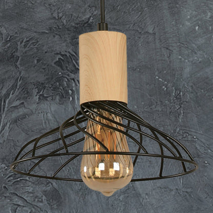 LAMP. COLGANTE NEGRO 3L E27 60W