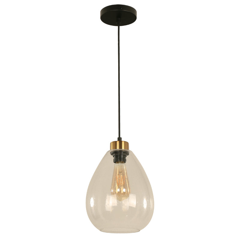 LAMP. COLGANTE NEGRO 1L E27 60W