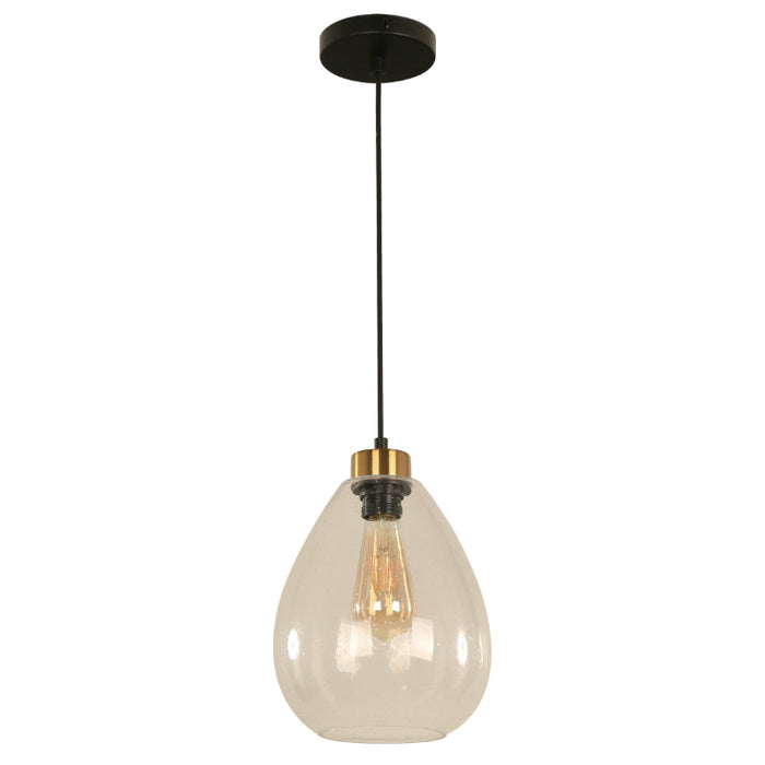 LAMP. COLGANTE NEGRO 1L E27 60W