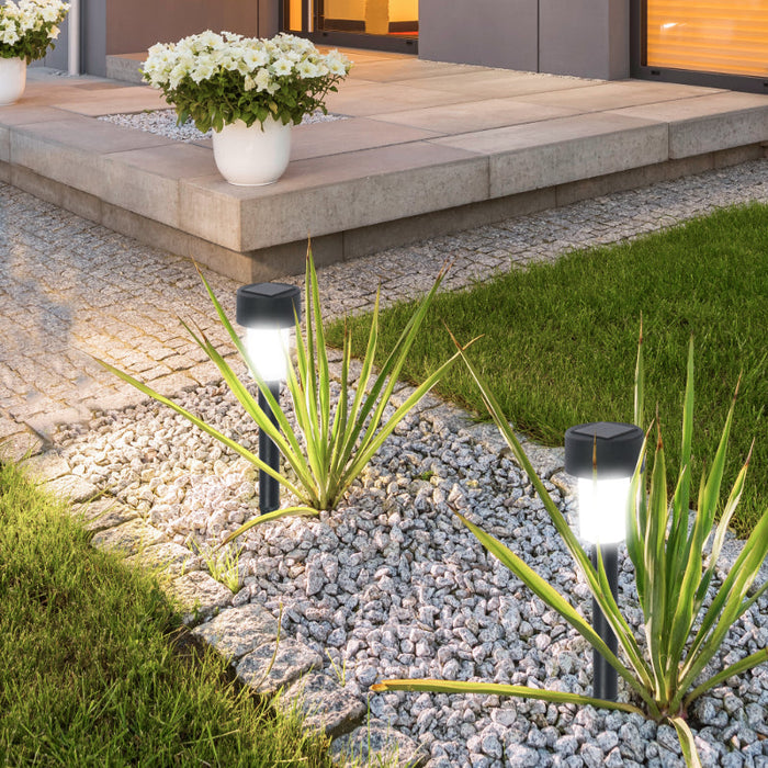 LAMP. LED EXT. PISO SOLAR NEGRO 1L 0.06W 1.2V 6000K CON FOTOCELDA
