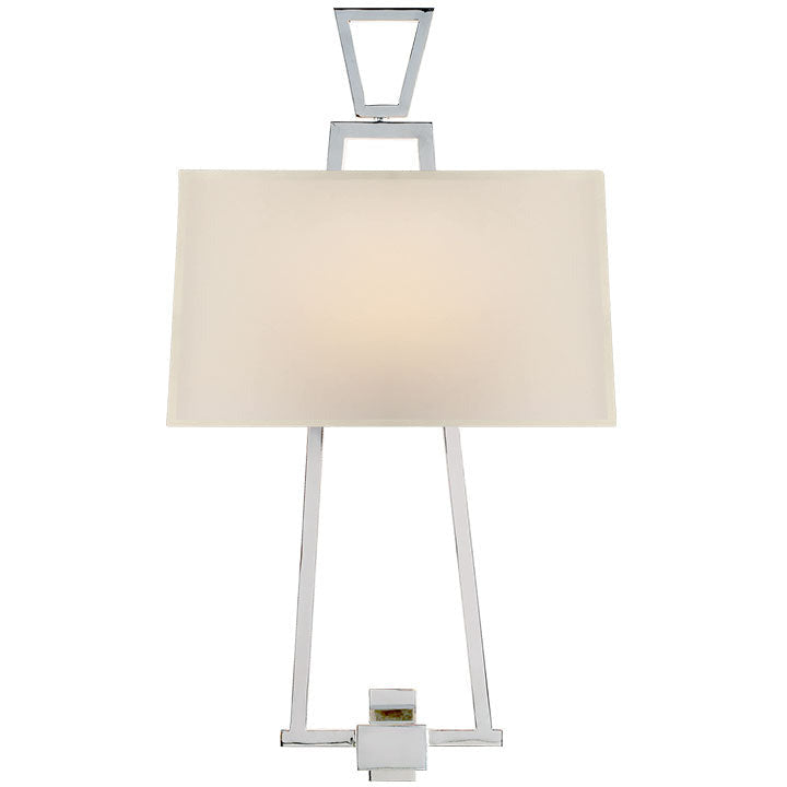 LAMP. PARED DARLANA CHAPMAN NIQUEL 2L E12 40W